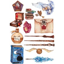 Bsb Harry Potter Sticker Telefon Laptop Notebook Tablet Defter Matara Stiker Etiket ST415