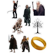 Bsb Lord Of The Rings Sticker Telefon Laptop Notebook Tablet Defter Matara Stiker Etiket ST432