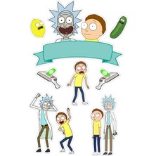 Bsb Rick And Morty Sticker Telefon Laptop Notebook Tablet Defter Matara Stiker Etiket ST222