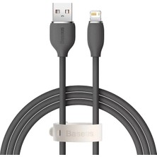 Nevamel Baseus Jelly Liquid USB To iPhone Lightning 2.4A Hızlı Şarj Kablosu 1.2M-(5775)