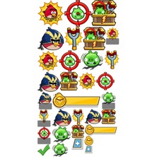 Bsb Angry Birds Sticker Telefon Laptop Notebook Tablet Defter Matara Stiker Etiket ST1036