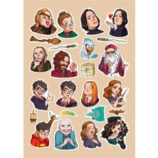 Bsb Harry Potter Sticker Telefon Laptop Notebook Tablet Defter Matara Stiker Etiket ST742