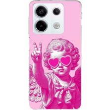 TechTree Redmi Note 13 Pro 5g Uyumlu Neon Gözlüklü Modern Eros Baskılı Silikon Kılıf