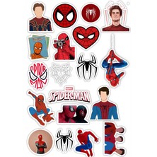 Bsb Spiderman Sticker Telefon Laptop Notebook Tablet Defter Matara Stiker Etiket ST732