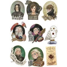 Bsb Harry Potter Sticker Telefon Laptop Notebook Tablet Defter Matara Stiker Etiket ST744