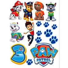 Bsb Paw Patrol Sticker Telefon Laptop Notebook Tablet Defter Matara Stiker Etiket ST712