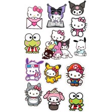 Bsb Kuromi Sticker Telefon Laptop Notebook Tablet Defter Matara Stiker Etiket ST1214