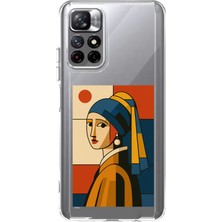 TechTree Redmi 10 Uyumlu Bauhaus Inci Küpeli Kız Baskılı Silikon Kılıf