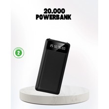 Nevamel Çoklu Güvenlik Korumalı 20.000 Mah Powerbank Fener Özellikli