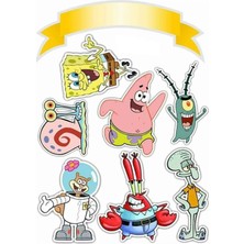 Bsb Sünger Bob Sticker Telefon Laptop Notebook Tablet Defter Matara Stiker Etiket ST610