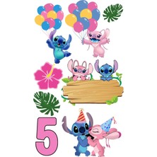 Bsb Lilo ve Stitch Sticker Telefon Laptop Notebook Tablet Defter Matara Stiker Etiket ST926