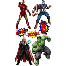 Bsb Avengers Sticker Telefon Laptop Notebook Tablet Defter Matara Stiker Etiket ST481