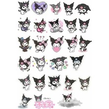 Bsb Kuromi Sticker Telefon Laptop Notebook Tablet Defter Matara Stiker Etiket ST615
