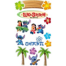 Bsb Lilo ve Stitch Sticker Telefon Laptop Notebook Tablet Defter Matara Stiker Etiket ST883