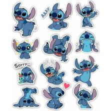 Bsb Stitch Sticker Telefon Laptop Notebook Tablet Defter Matara Stiker Etiket ST225
