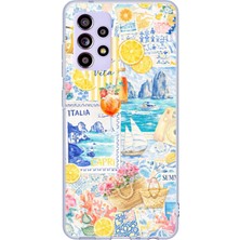 TechTree Samsung Galaxy A32 Uyumlu La Dolce Vita Italyan Rüyası Baskılı Silikon Kılıf