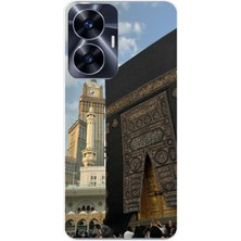 TechTree Realme C55 Uyumlu Manevi Huzur Kabe Kapısı Umre Baskılı Silikon Kılıf