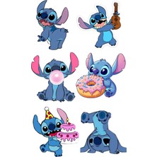 Bsb Lilo ve Stitch Sticker Telefon Laptop Notebook Tablet Defter Matara Stiker Etiket ST940