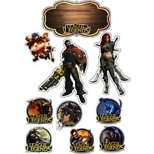 Bsb League Of Legends Sticker Telefon Laptop Notebook Tablet Defter Matara Stiker Etiket ST452