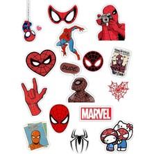Bsb Marvel Sticker Telefon Laptop Notebook Tablet Defter Matara Stiker Etiket ST722