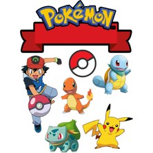 Bsb Pokemon Sticker Telefon Laptop Notebook Tablet Defter Matara Stiker Etiket ST920