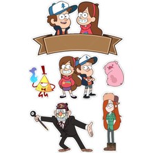 Bsb Gravity Falls Sticker Telefon Laptop Notebook Tablet Defter Matara Stiker Etiket ST757