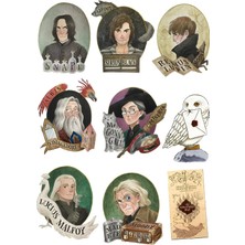 Bsb Harry Potter Sticker Telefon Laptop Notebook Tablet Defter Matara Stiker Etiket ST450