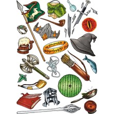 Bsb Harry Potter Sticker Telefon Laptop Notebook Tablet Defter Matara Stiker Etiket ST469