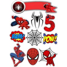 Bsb Spiderman Sticker Telefon Laptop Notebook Tablet Defter Matara Stiker Etiket ST149