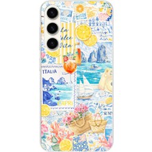 TechTree Samsung Galaxy S24 Plus Uyumlu La Dolce Vita Italyan Rüyası Baskılı Silikon Kılıf