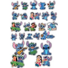 Bsb Lilo And Stitch Sticker Telefon Laptop Notebook Tablet Defter Matara Stiker Etiket ST661