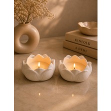 Lunthia Home Lotus Mumluk Seti (2 Adet) – Minimal & Estetik Tasarım