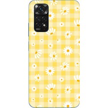 TechTree Redmi Note 11-11S Uyumlu Sarı Papatya Bahçesi Baskılı Silikon Kılıf