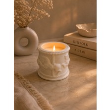 Lunthia Home Şık Tasarım Atlı Mumluk & Kapaklı Dekoratif Obje