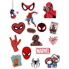 Bsb Marvel Sticker Telefon Laptop Notebook Tablet Defter Matara Stiker Etiket ST750