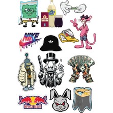 Bsb Popüler Sticker Telefon Laptop Notebook Tablet Defter Matara Stiker Etiket ST1045