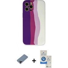 Pileli Store Pilelistore™ iPhone 12 Pro Max Kılıf Yadigar Çizgi - Şeffaf Royal Nano Ekran Koruyucu + Metal Kamera Lens Koruma Cam - Sh