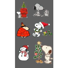 Bsb Snoopy Sticker Telefon Laptop Notebook Tablet Defter Matara Stiker Etiket ST871