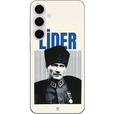 TechTree Samsung Galaxy S24 Fe Uyumlu Atatürk Lider Baskılı Silikon Kılıf