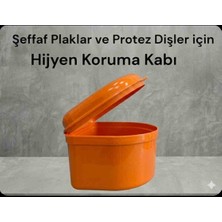 Vulli Diş Plak Kabı Protez Kutusu 1 Adet Büyük Boy Çeşitli Renkler