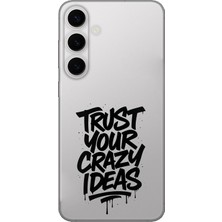 TechTree Samsung Galaxy S24 Fe Uyumlu Crazy Trust Baskılı Silikon Kılıf