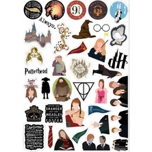 Bsb Harry Potter Sticker Telefon Laptop Notebook Tablet Defter Matara Stiker Etiket ST431