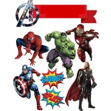 Bsb Avengers Sticker Telefon Laptop Notebook Tablet Defter Matara Stiker Etiket ST700