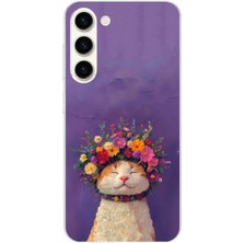 TechTree Samsung Galaxy S24 Plus Uyumlu Frida Catlo Kedi Baskılı Silikon Kılıf