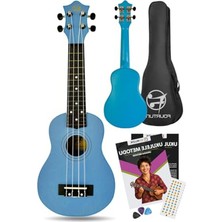 Aesco Loki SP-21BL Soprano Mavi Ukulele Seti (Başlangıç Seviye) (Mavi)