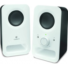 Nevamel® Logıtech 980-000815 Z150 6W 1+1 Kulaklık Jaklı Kompakt Stereo Speaker (BEYAZ)(1923)
