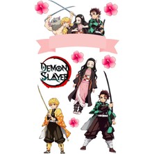 Bsb Demon Slayer Sticker Telefon Laptop Notebook Tablet Defter Matara Stiker Etiket ST998