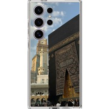 TechTree Samsung Galaxy S24 Ultra Uyumlu Manevi Huzur Kabe Kapısı Umre Baskılı Silikon Kılıf