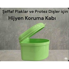 Vulli Diş Plak Kabı Protez Kutusu 1 Adet Büyük Boy Çeşitli Renkler