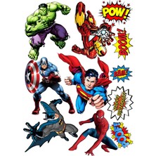 Bsb Marvel Sticker Telefon Laptop Notebook Tablet Defter Matara Stiker Etiket ST423